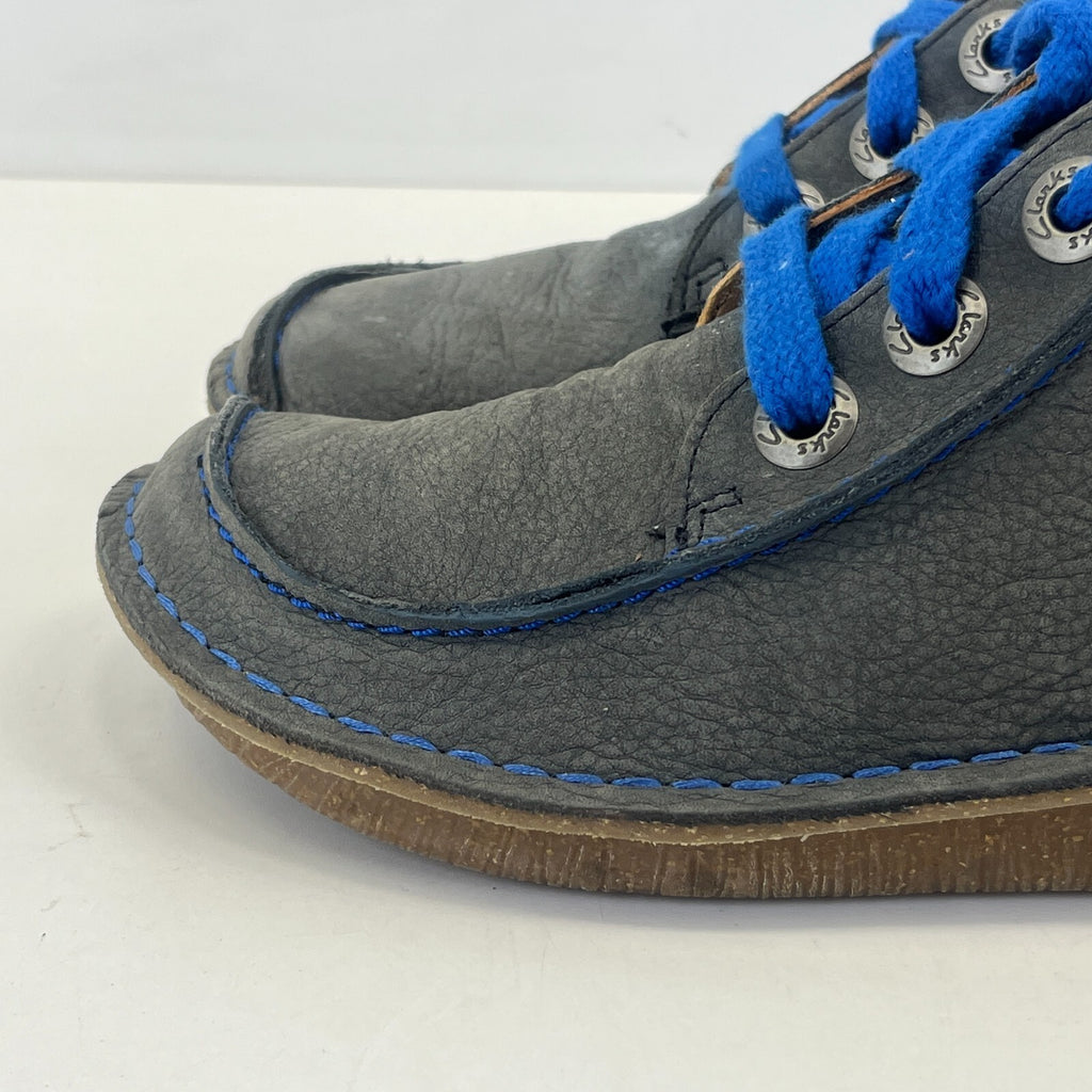 Clarks Artisan Leather Shoes Dark Grey size UK 5.5 EU 39 Women's Pastie Pasty