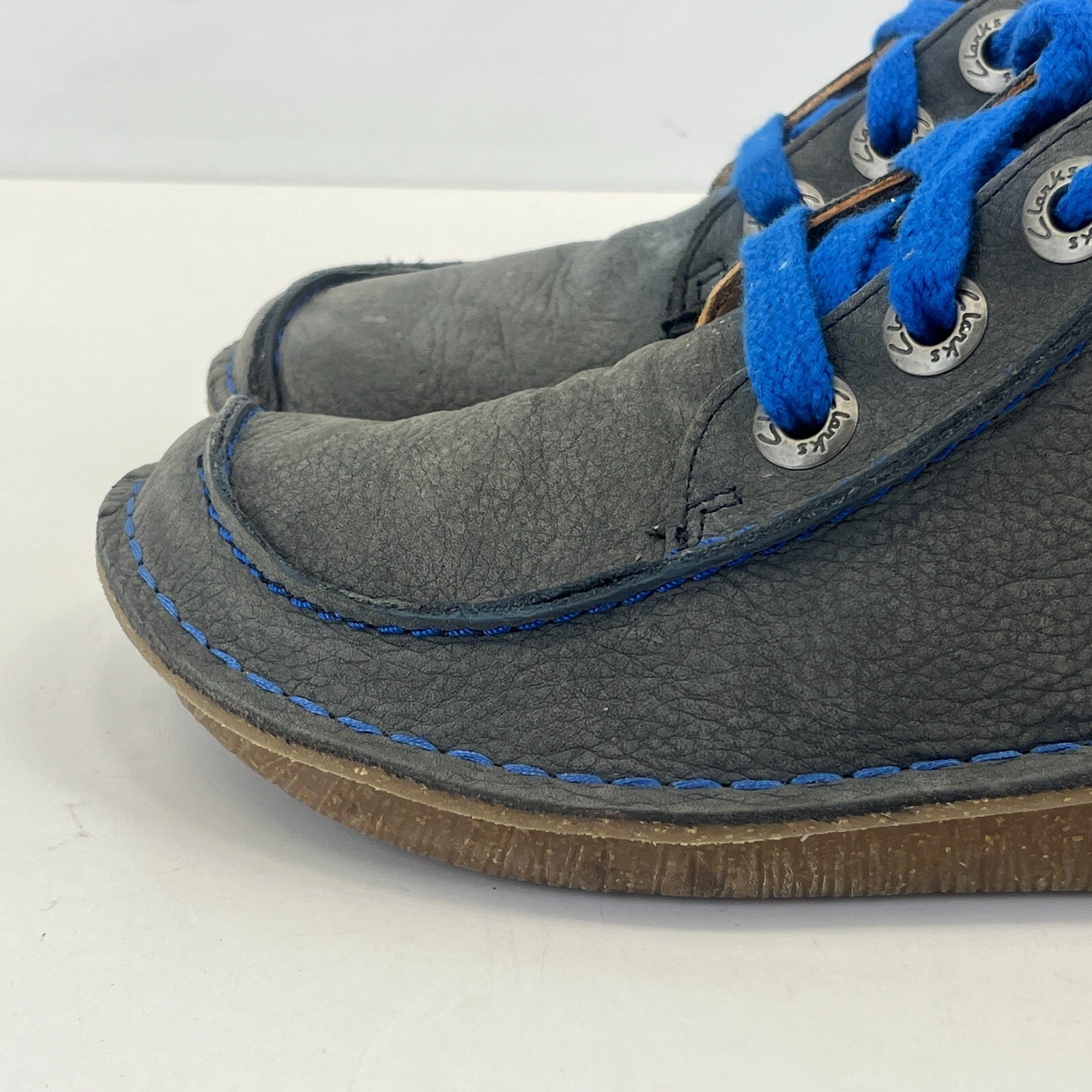 Clarks Artisan Leather Shoes Dark Grey size UK 5.5 EU 39 Women's Pastie Pasty