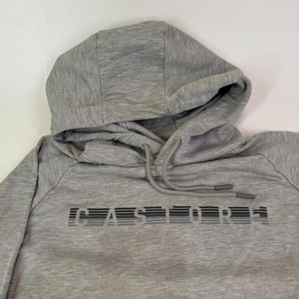Castore Graphic Spellout Hoodie Grey size Small - VGC