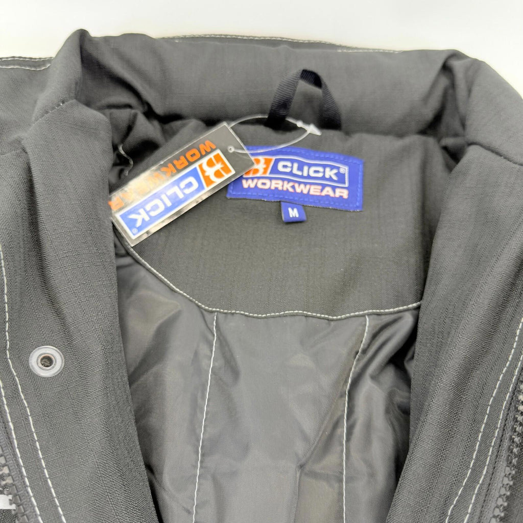 Beeswift Click Waterproof Padded Jacket Quilted Safety Coat size M Stow Hood