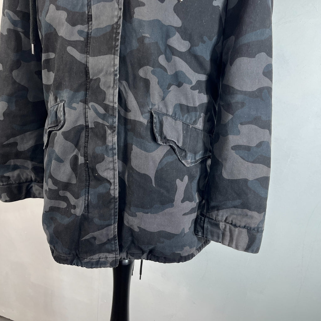 Superdry The Rookie Military Jacket  Camo Womens UK 10 Combat Utility Field Coat