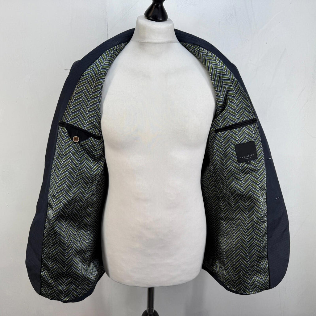 Ted Baker Blazer Jacket Men's size Ted 5 (UK Medium) Mid Blue Single Breasted Sport Country