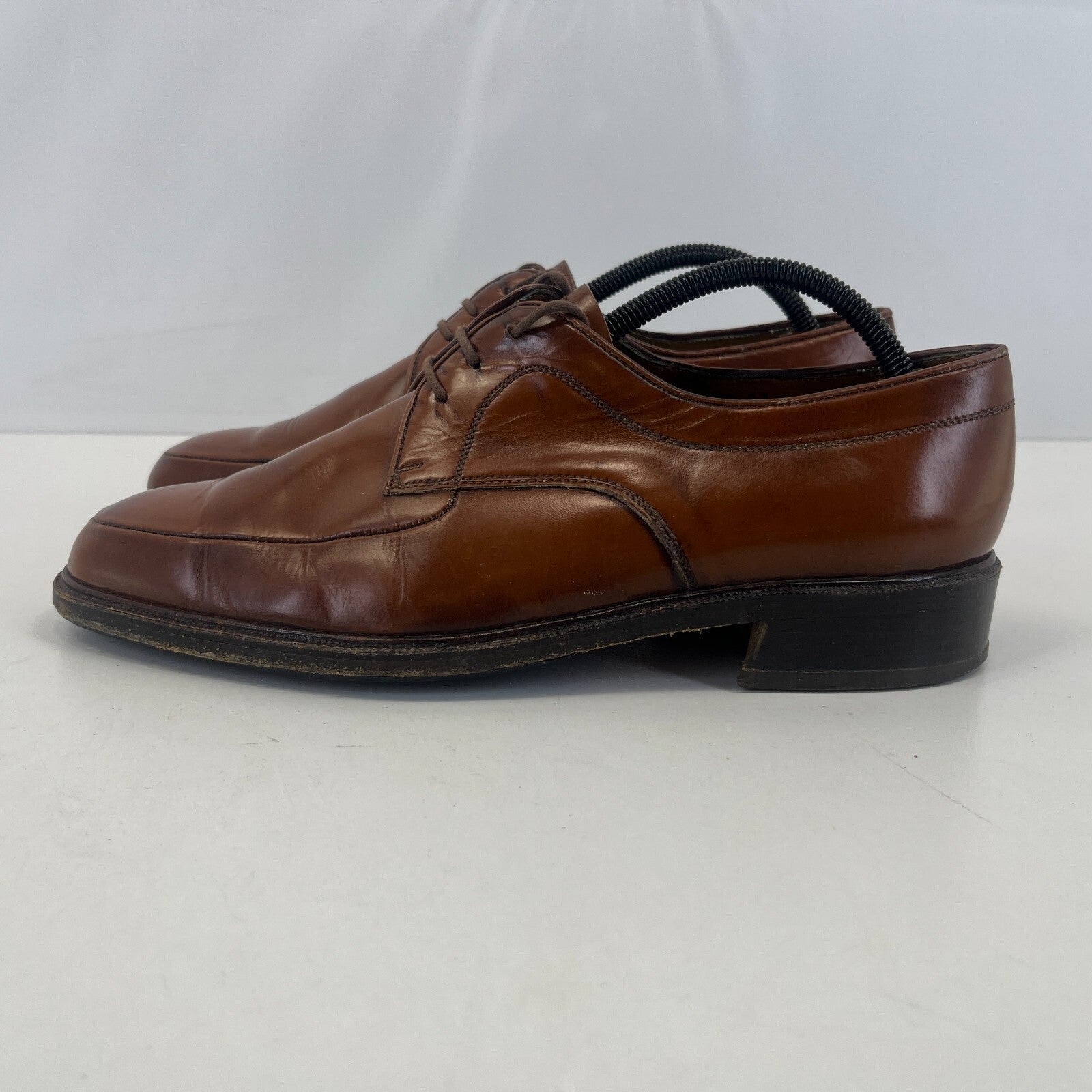 Sajoma Men's Leather Oxford Loafers Dress Shoes Brown size UK 8 Made in Portugal