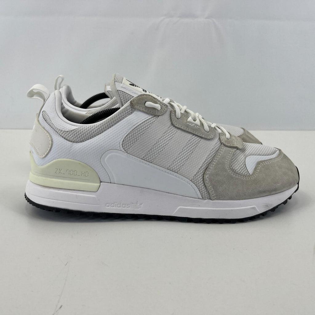 Adidas ZX 700 HD Trainers UK Men's size 12 White Mesh Running Shoes Gym Casual
