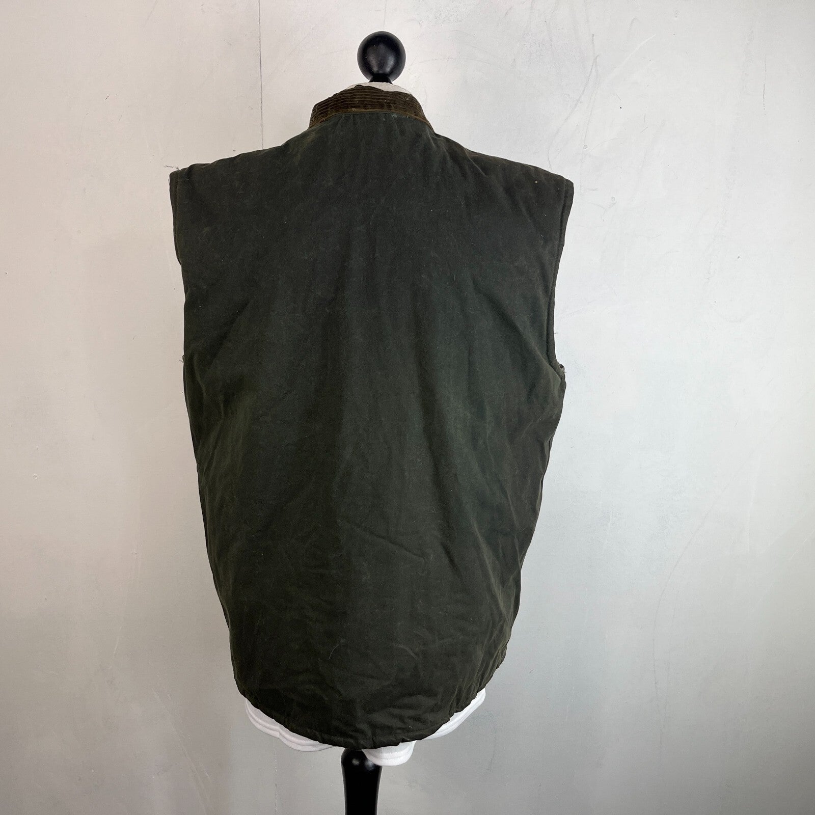 Elm Tree Men's Quilted Wax Gilet Body Warmer Jacket Dark Green size XL
