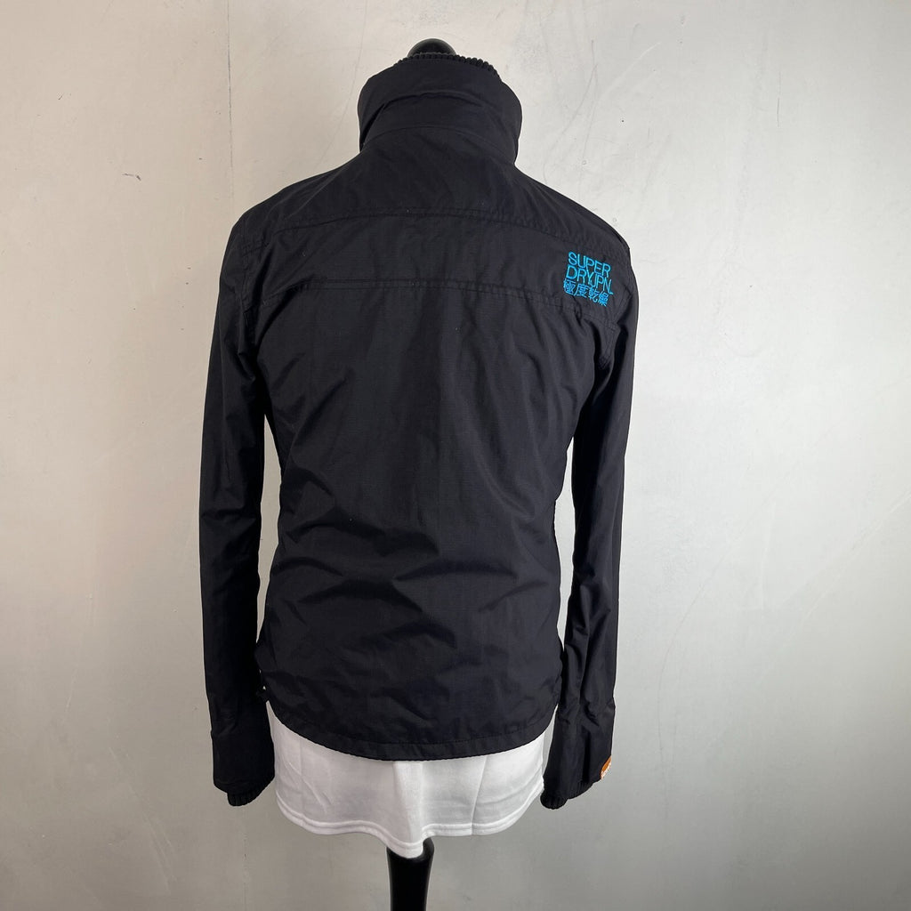 SuperDry Women's Windcheater Jacket in Black & Blue size XL