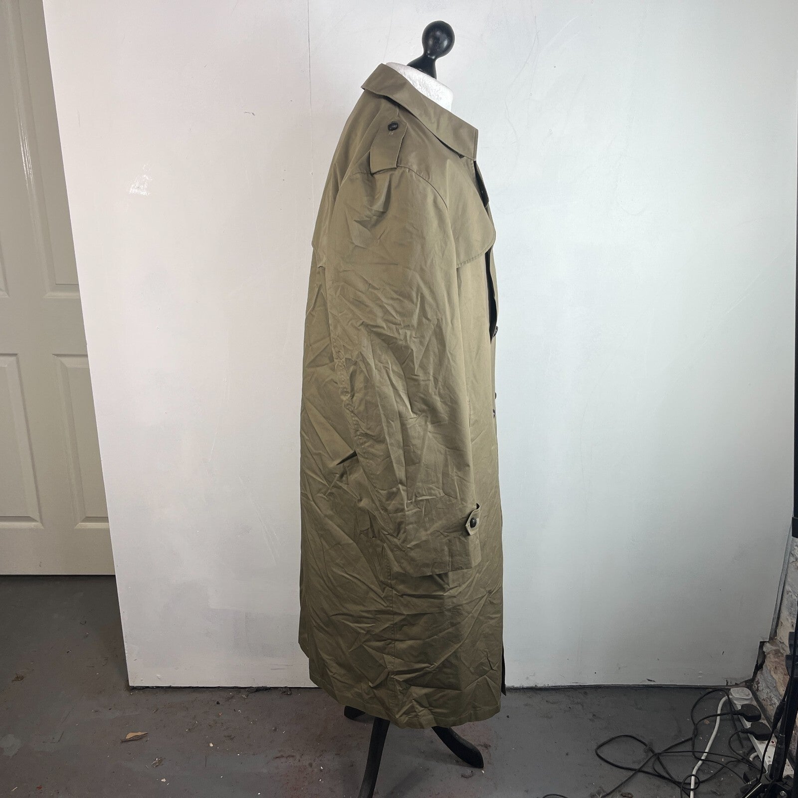 Dutch Army Military Trench Coat inc Removable Quilt Liner Khaki Green EU size 57
