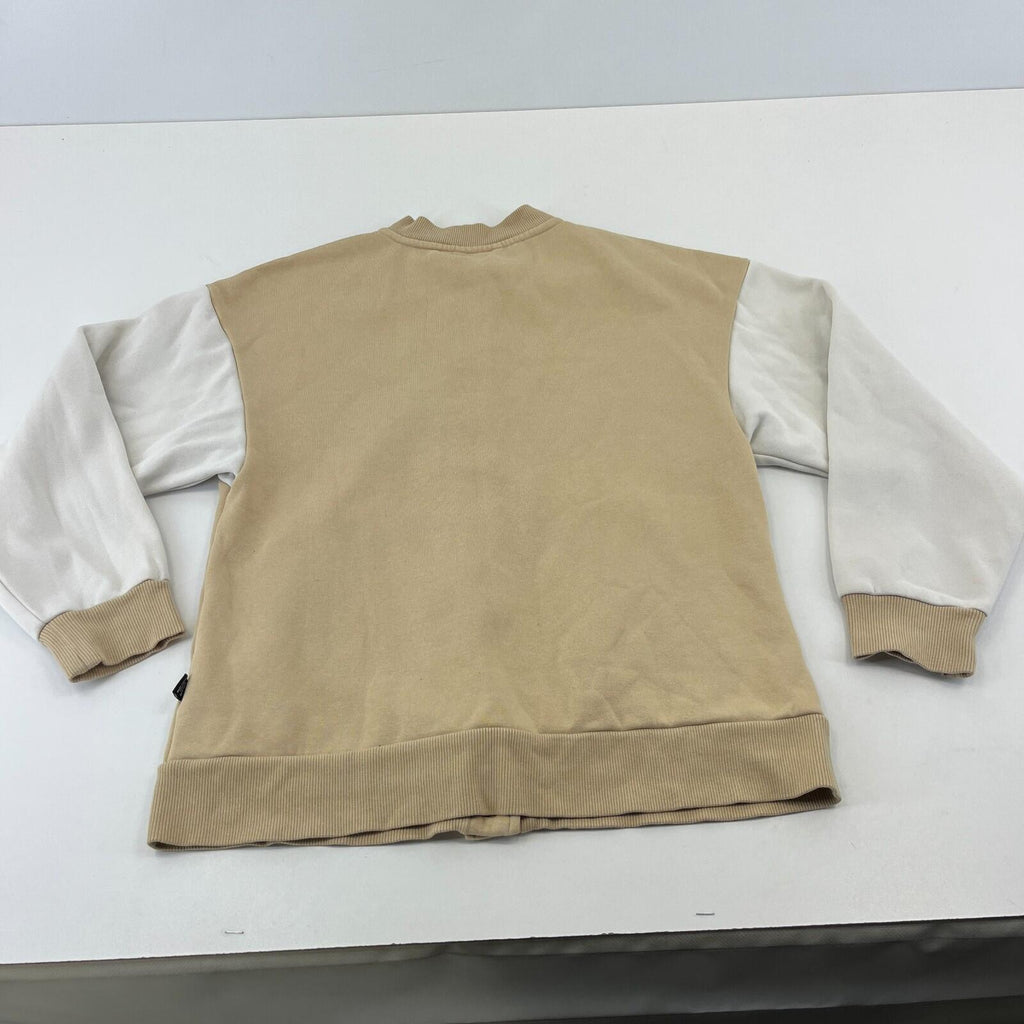Puma Varsity Track Jacket UK Men's size XS in Beige & Cream