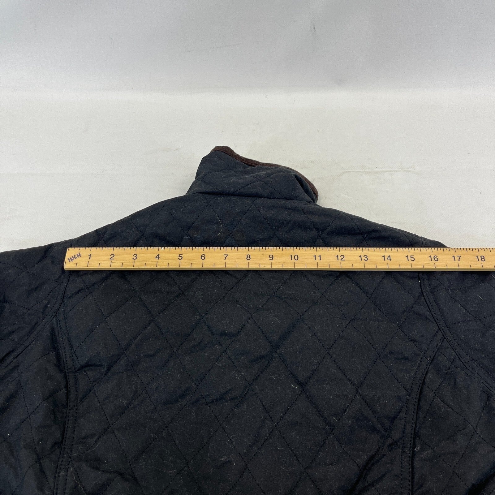 Rydale Quilted Wax Jacket UK Women's size 10 in Black with Belt