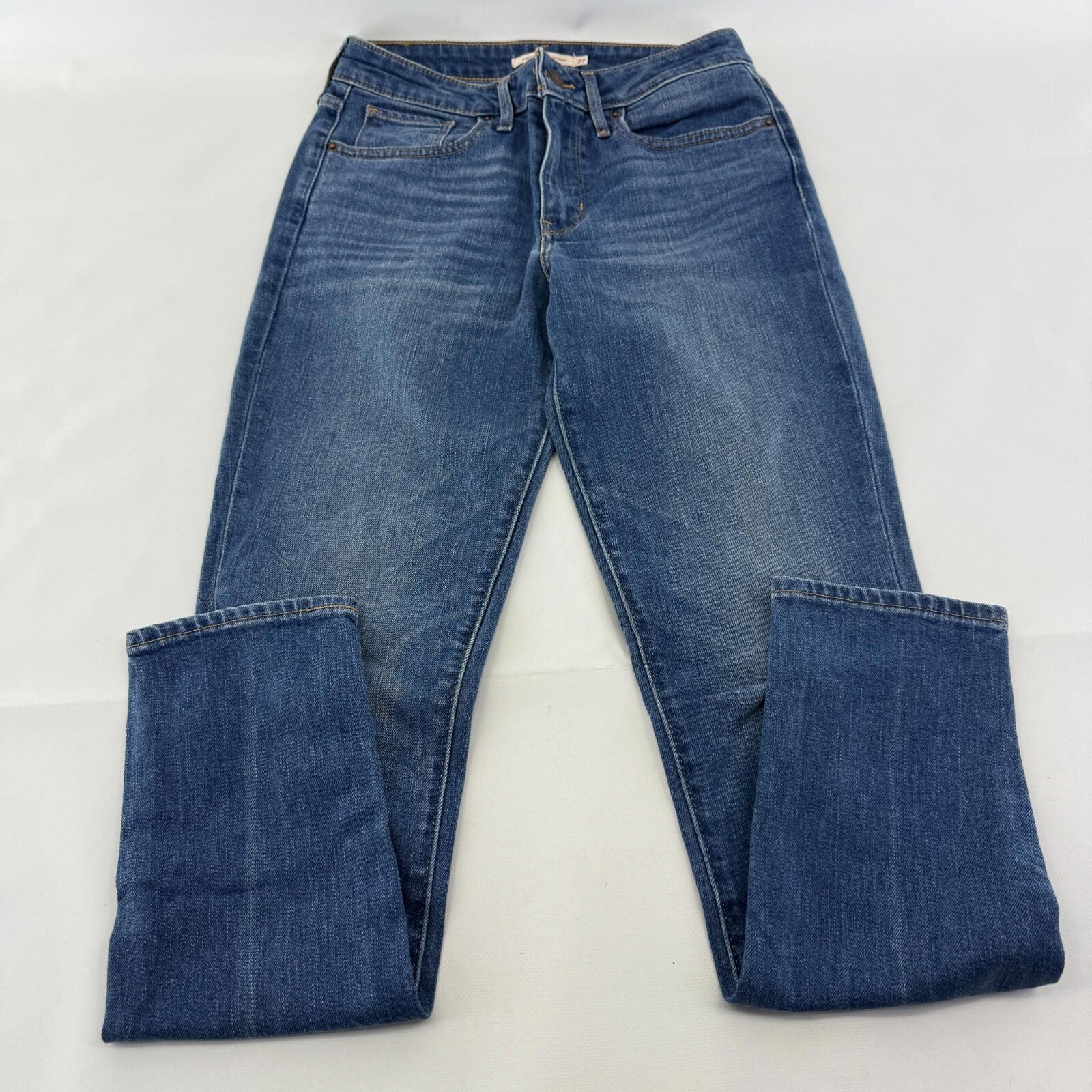 Levi's 721 High Rise Skinny Womens Jeans Blue Regular Straight W27" L32"
