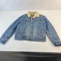 Levi’s Men’s Sherpa Lined Denim Trucker Jacket Blue Jean Coat size Small