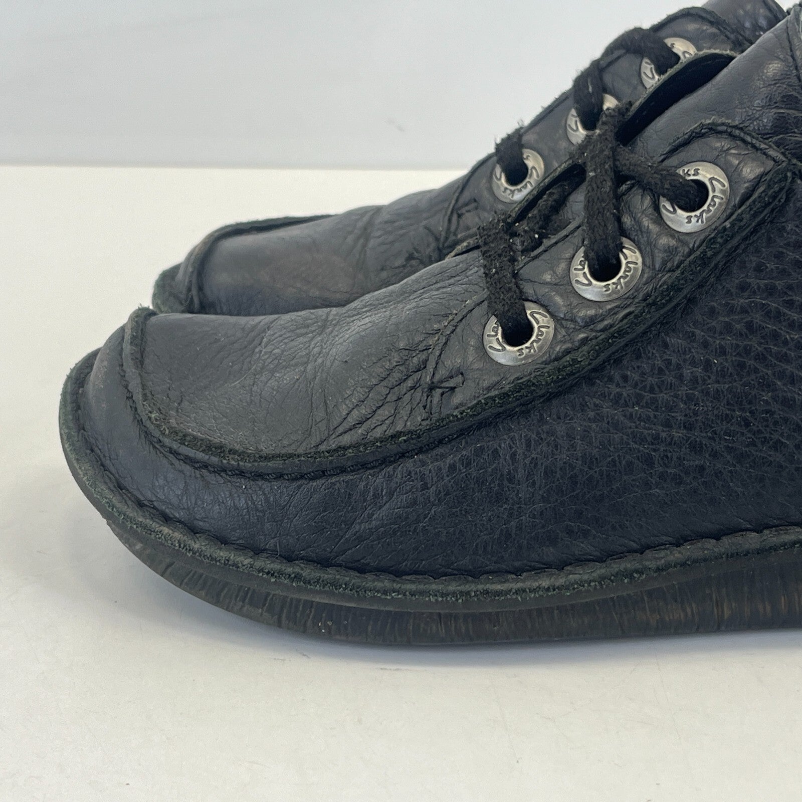 Clarks Active Air Black Leather Pasty Shoes size UK 6 EU 39 1/2 Womens Pasties