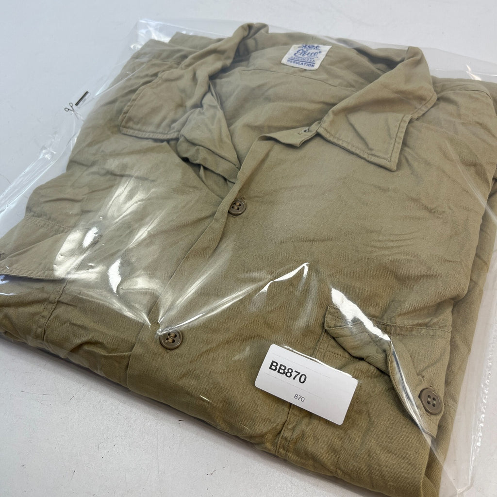Vintage Elbeco US Marines USMC Twill Workwear Shirt Short Sleeve Military XL