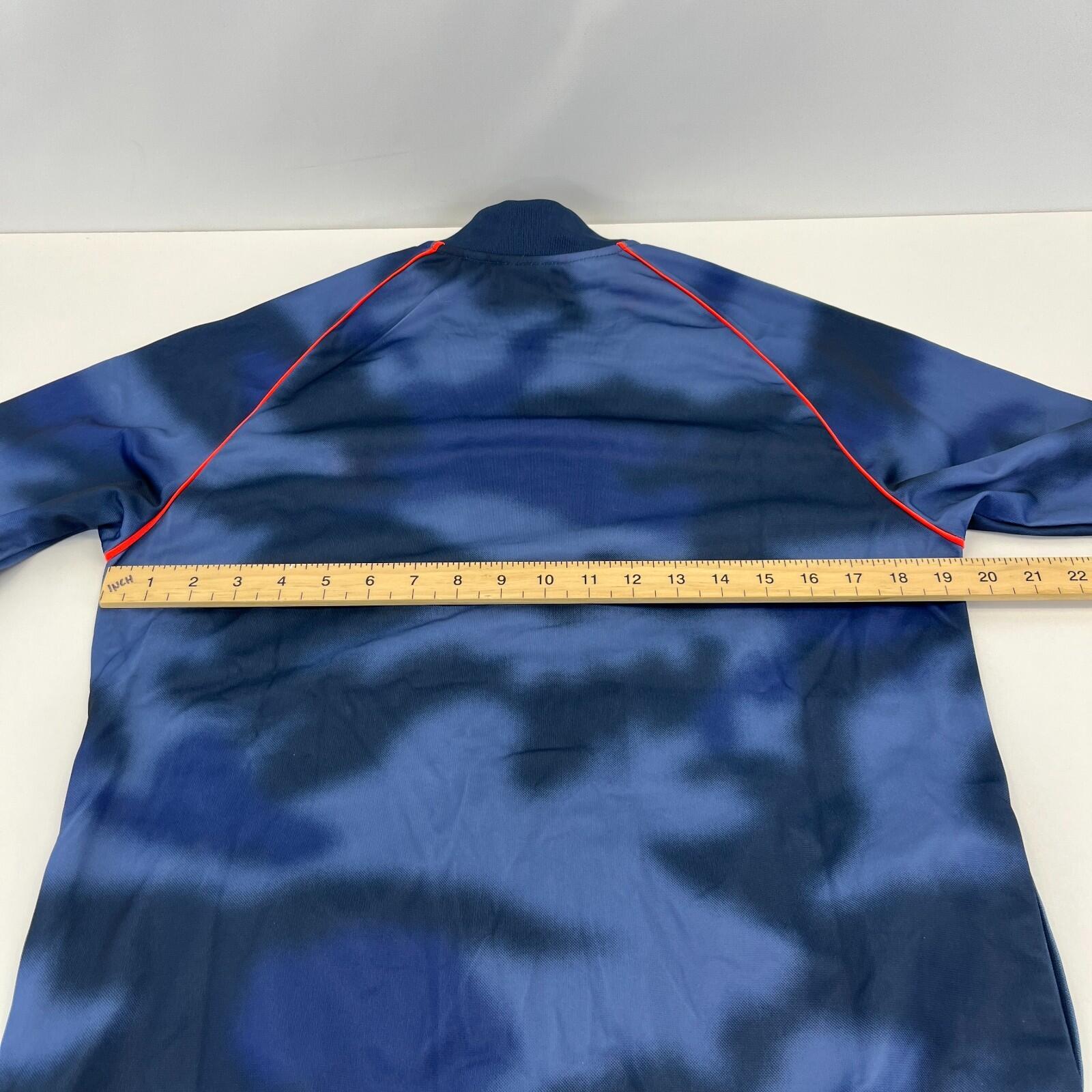 Adidas Originals Primegreen Jacket Blue Camo Full Zip Track Top size 15-16yrs