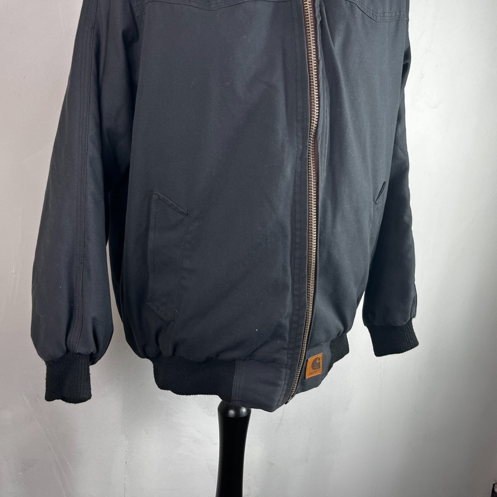 Carhartt Men’s Thermal Quilted Chore Jacket Black size XL VGC Americana