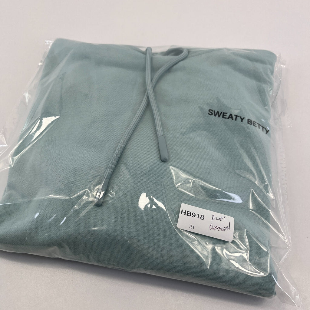 Sweaty Betty Longline Soft Feel Hoodie Mint Green size XS Oversized