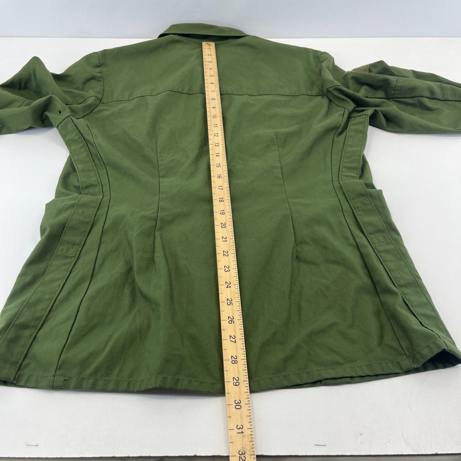 Vintage Marquardt & Schulz German Army Chore Jacket Olive Green Military EU 50