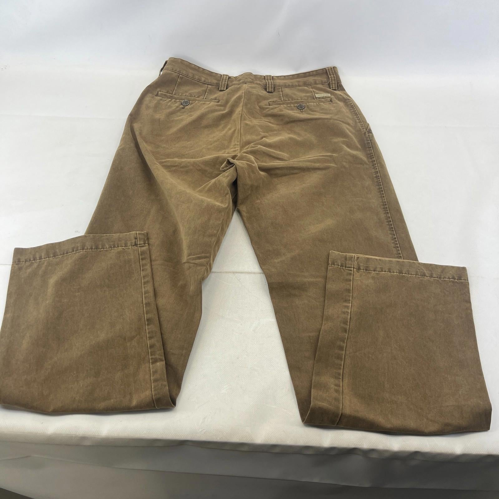 Camel Active Tan Brown Straight Leg Cotton Jeans - Zip Fly W34" L34"
