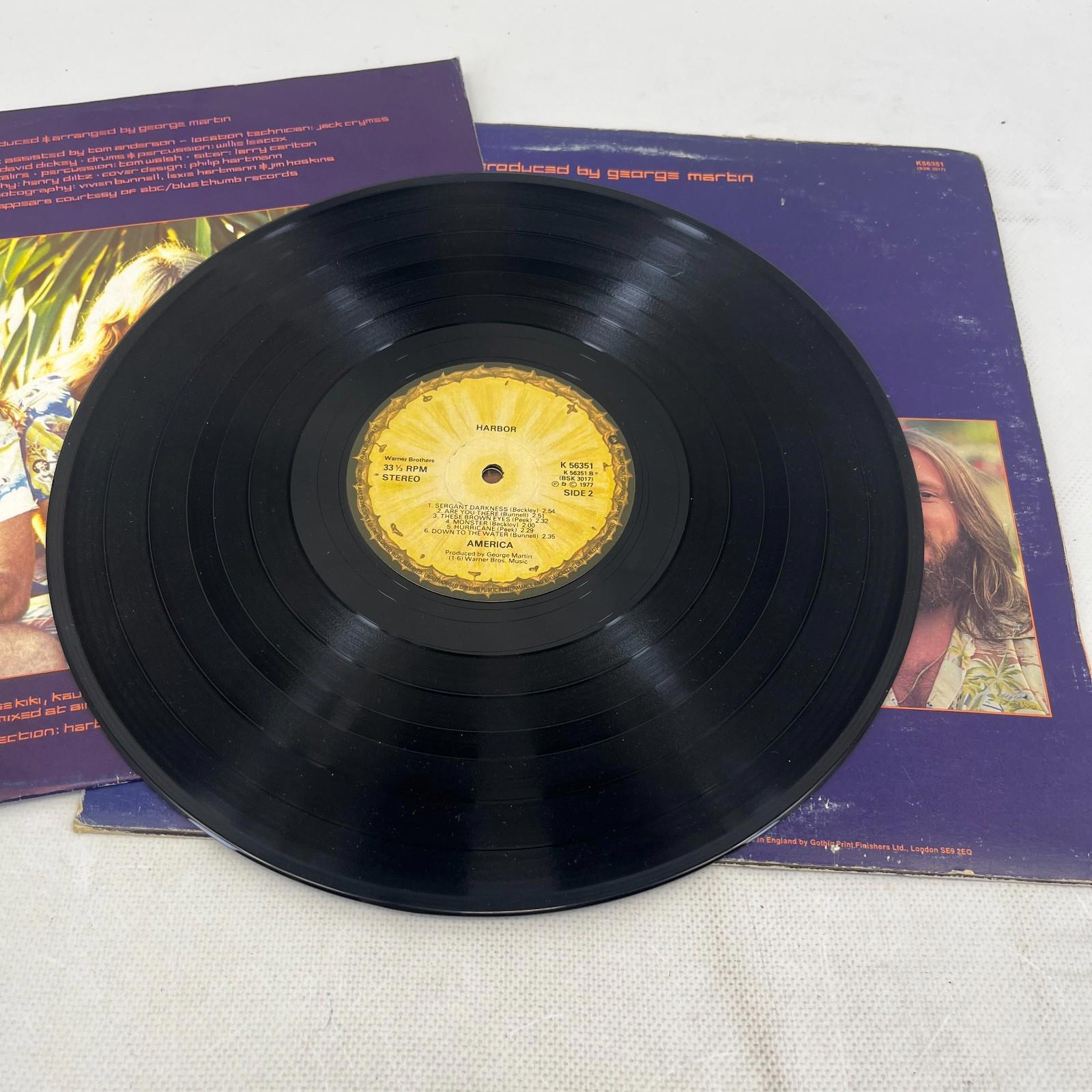 America - Harbor - 1977 UK 12 Track 12" Vinyl LP - VG+/VG+