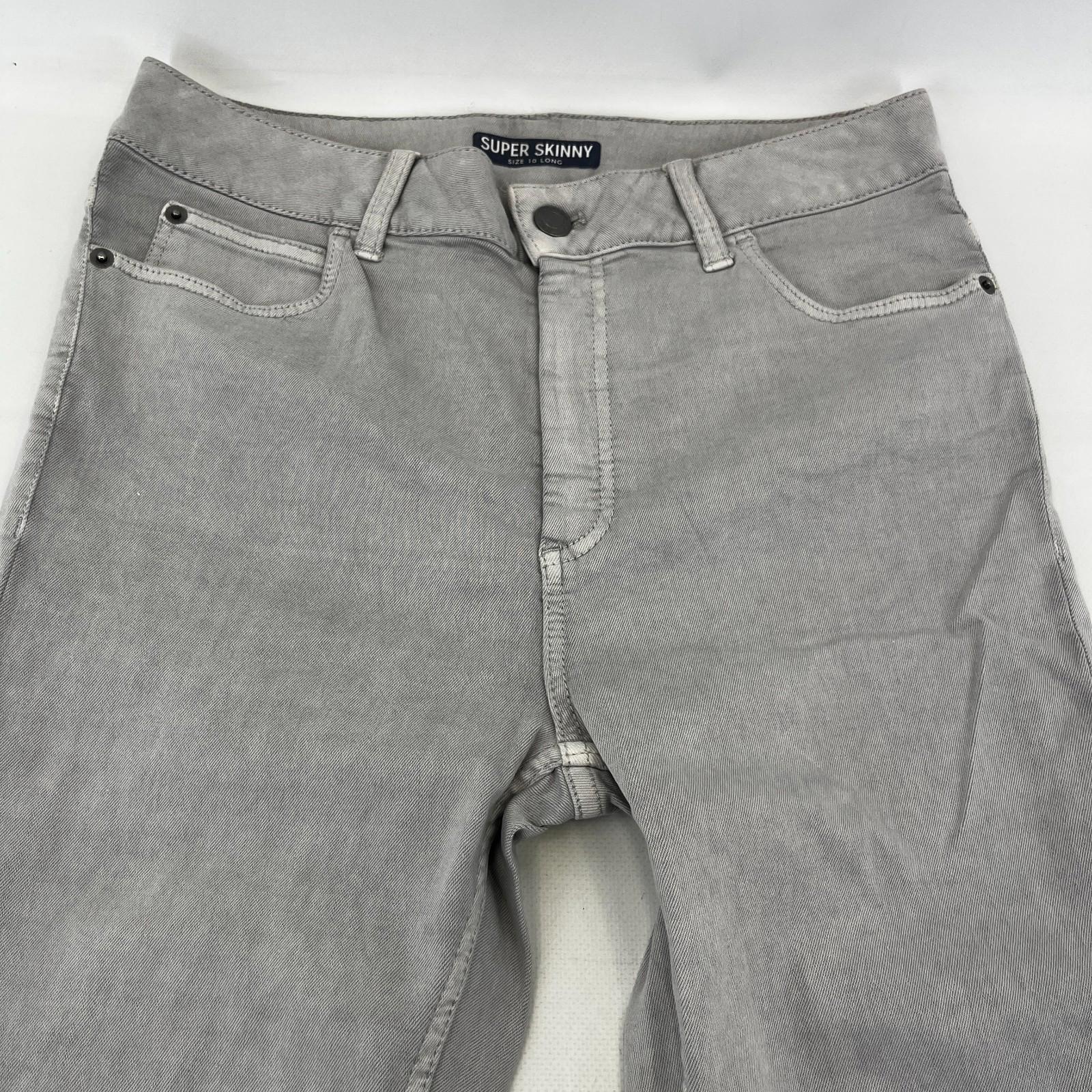 Marks & Spencer Light Grey Super Skinny Jeans - UK size 10L - BNWOT