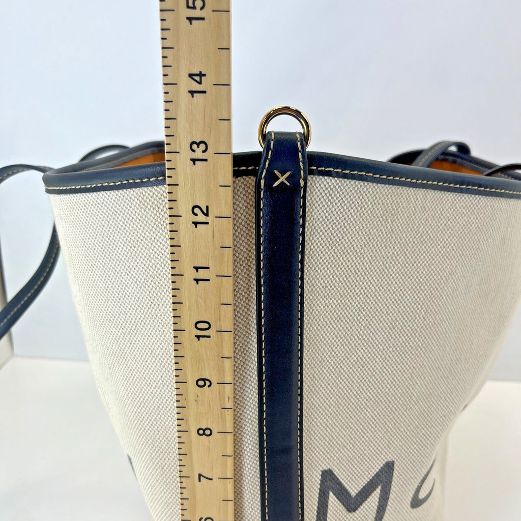 Genuine Stella McCartney Logo Print Organic Tote Shoulder Bag Womens See Details