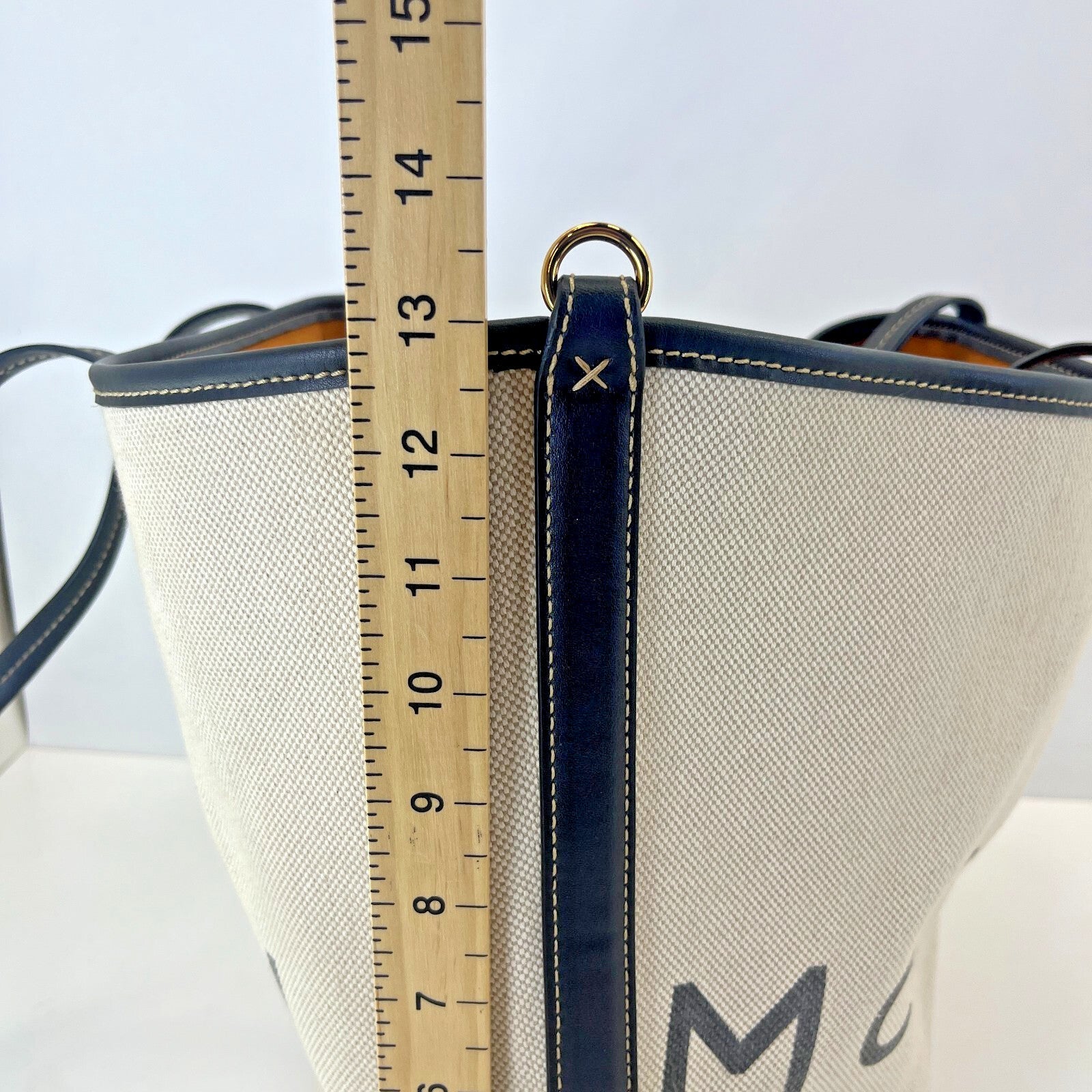 Genuine Stella McCartney Logo Print Organic Tote Shoulder Bag Womens See Details
