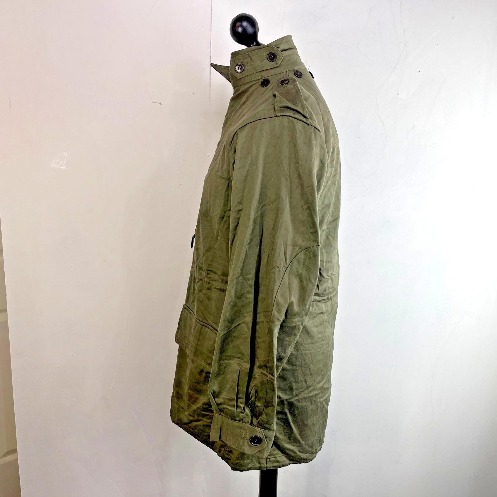 1968 French Army Combat Jacket Parka in Olive Green size 92 L - Near Mint