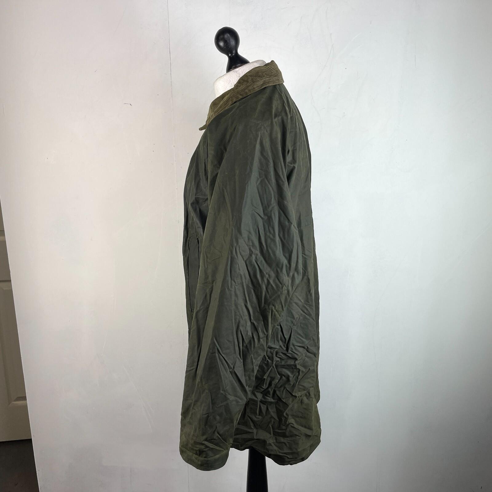 Black Star Men's Insulated Wax Jacket in Green size XL Utility Retro Waxed Coat