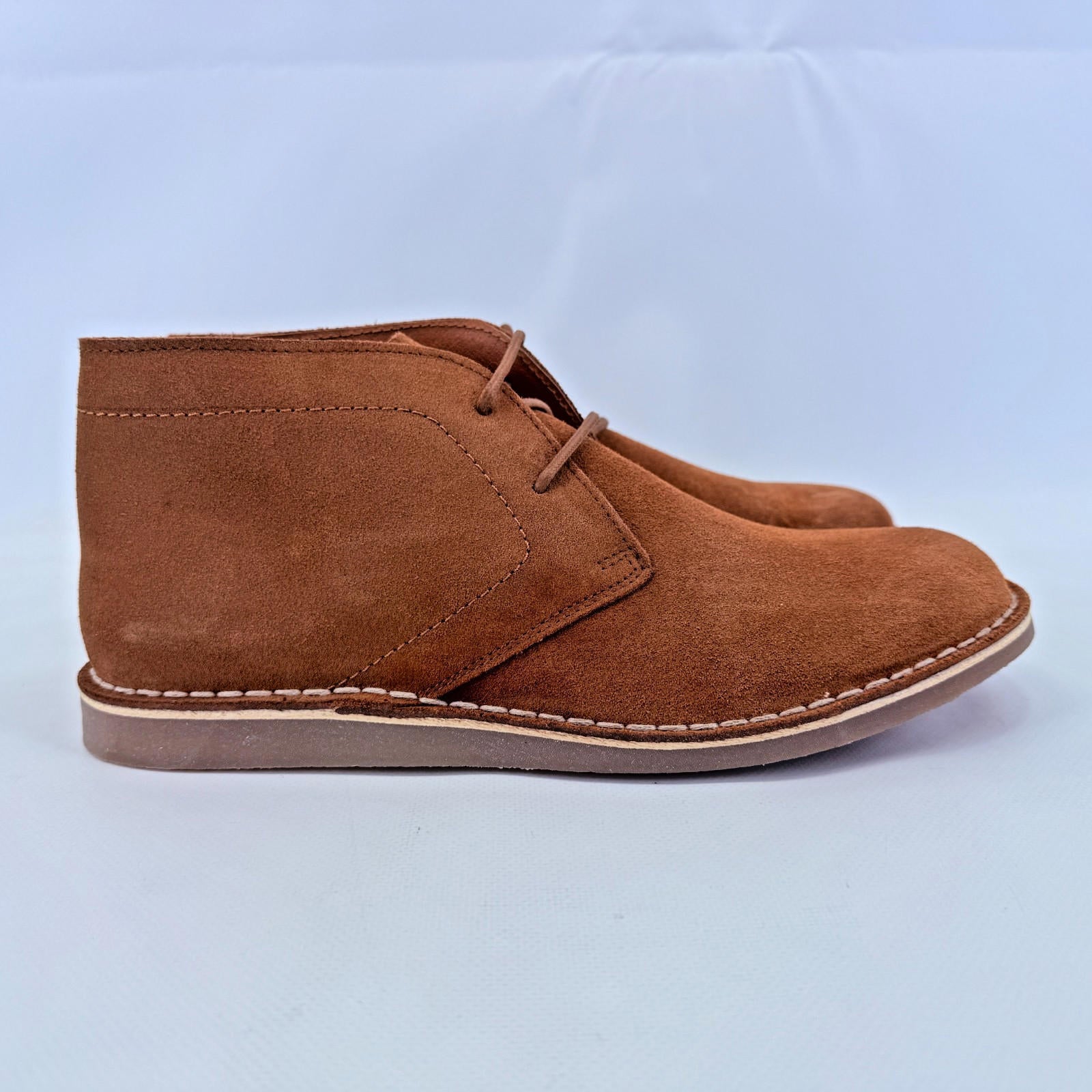 Delicious Junction Crowley Suede Desert Boots in Ginger Brown size UK 9 EU 43