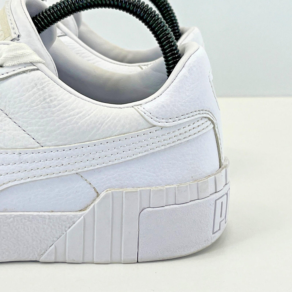 Puma Cali Chunky White Leather Trainers size UK 6  EU 39