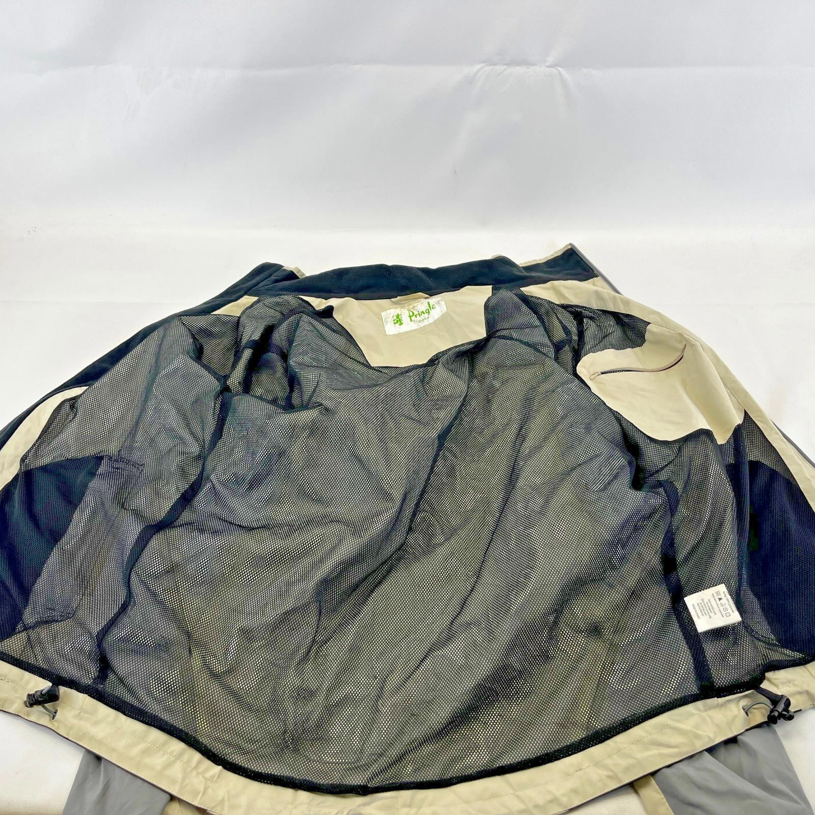 Pringle Aengus Full Zip Golf Jacket size XL Light Beige