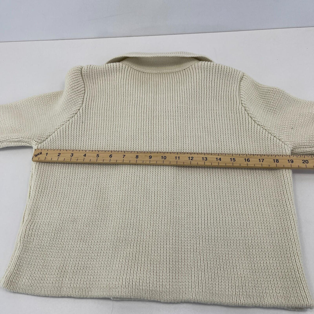 Zara Double Breasted Cardigan in Ivory White size Medium