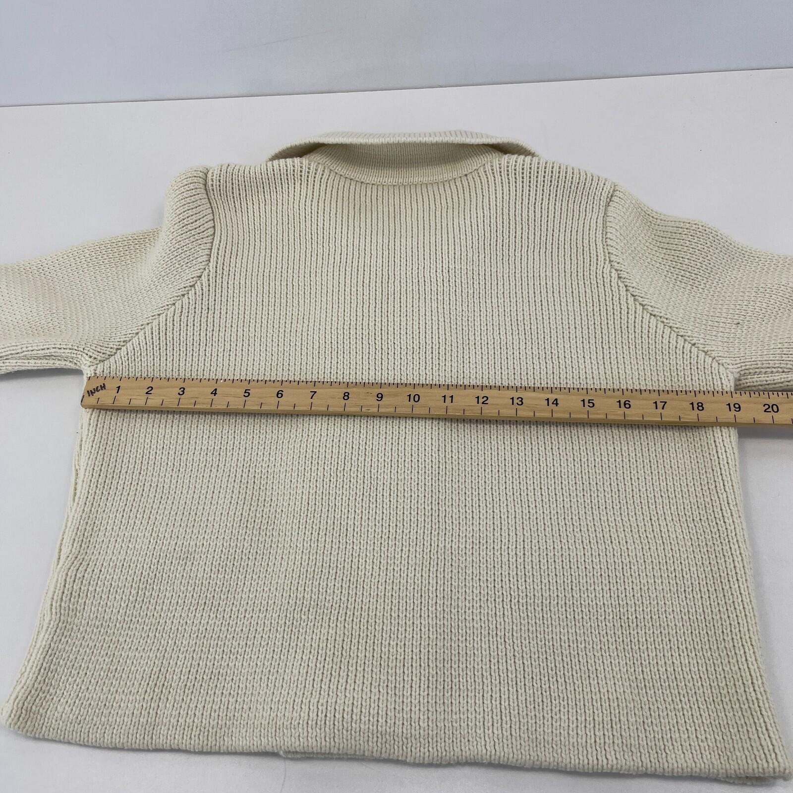 Zara Double Breasted Cardigan in Ivory White size Medium