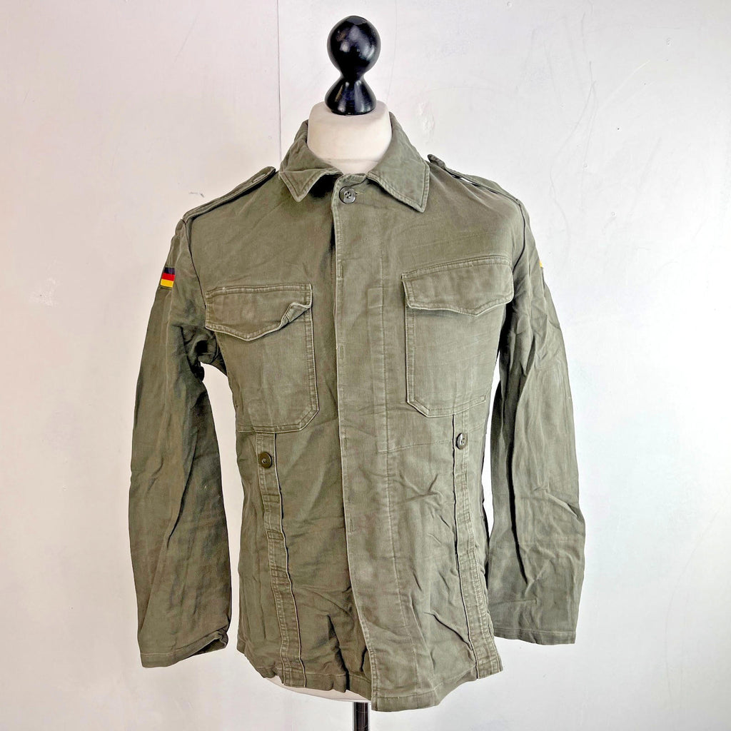 Vintage German Army Long Sleeve Heavy Twill Combat Shirt Genuine Field size M