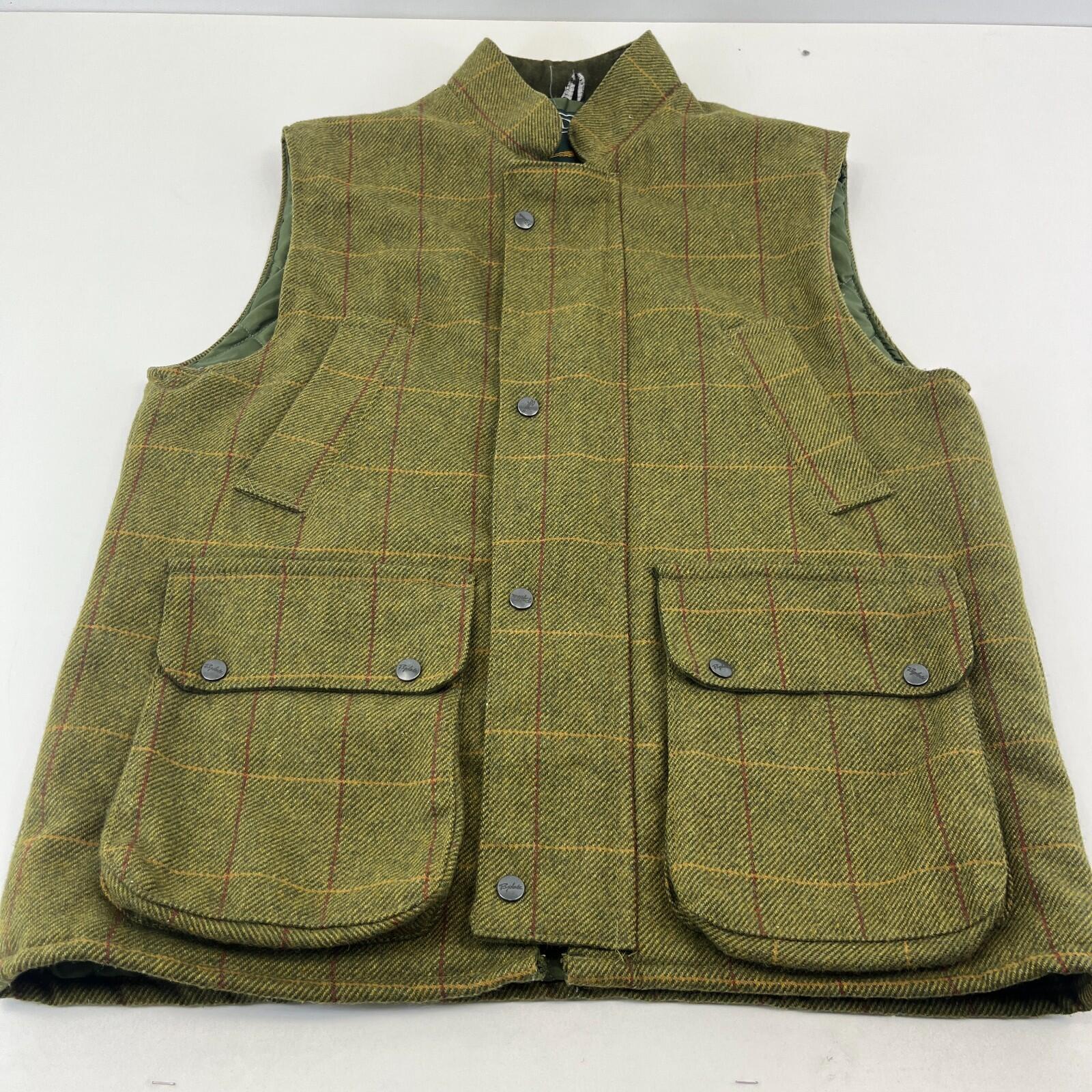 Rydale Country Gilet Mens size M Green Full Zip Sleeveless Jacket Vest Padded