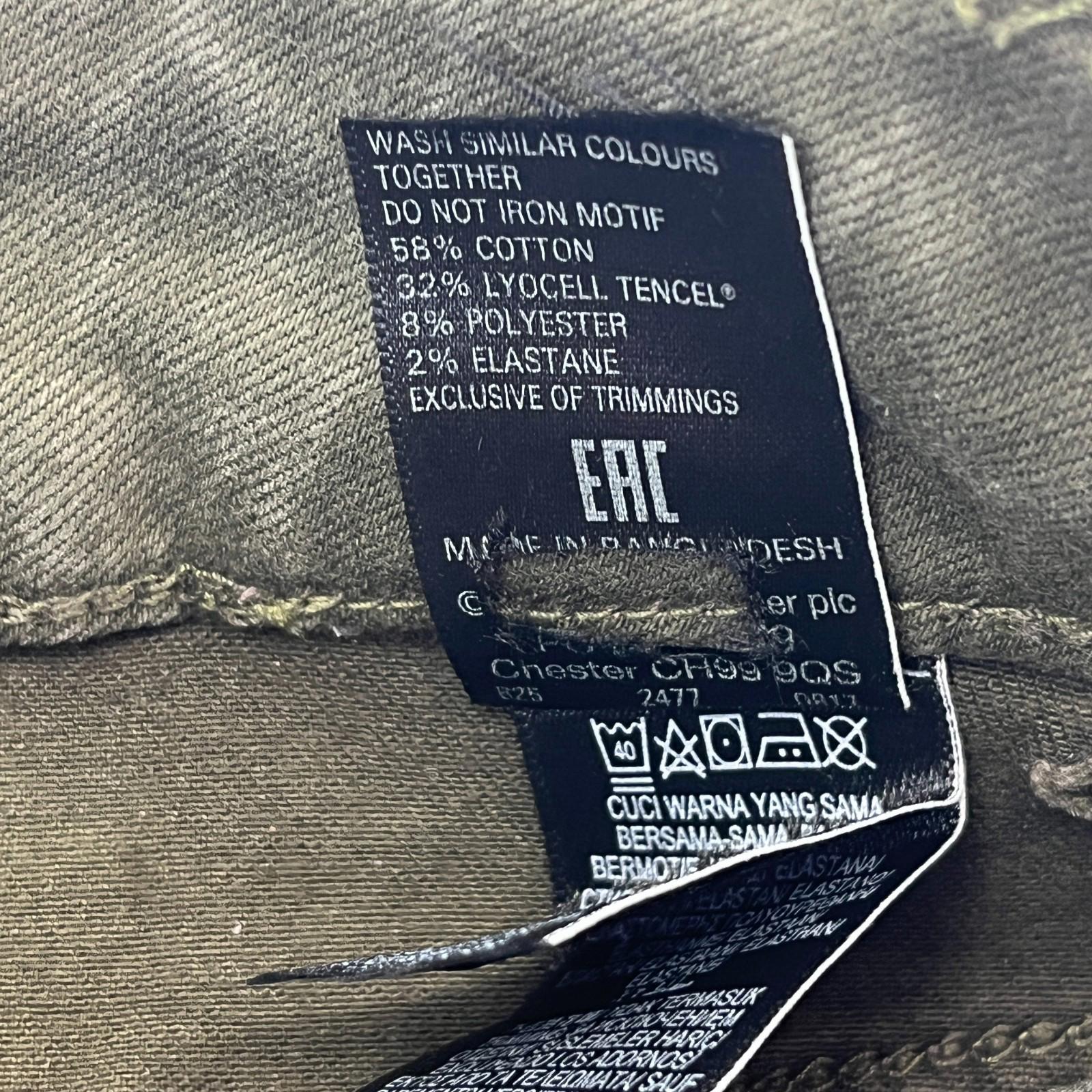 Marks & Spencer Khaki Green Super Skinny Jeans Women's UK size 10S - NWOT