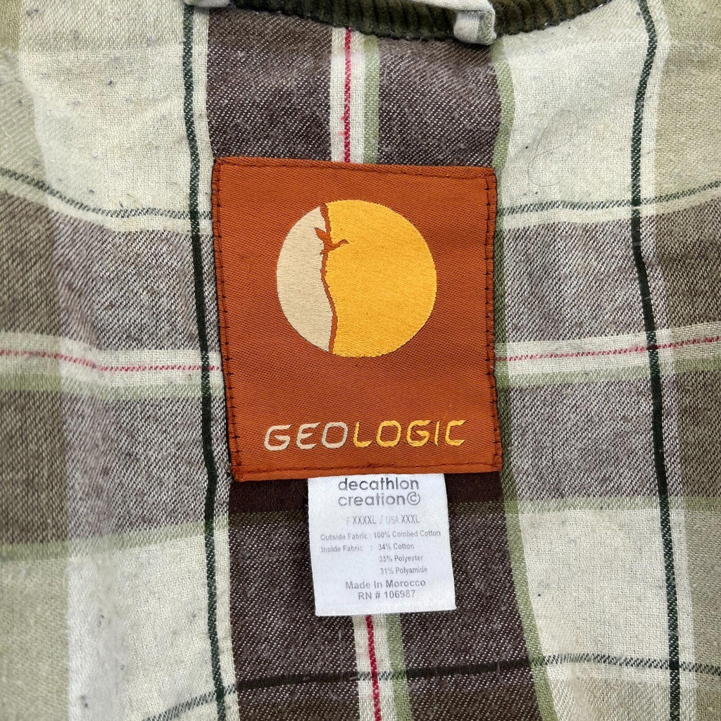 Decathlon Geologic Green Wax Jacket Size 3XL w/ Poachers Pocket Hunting Shooting