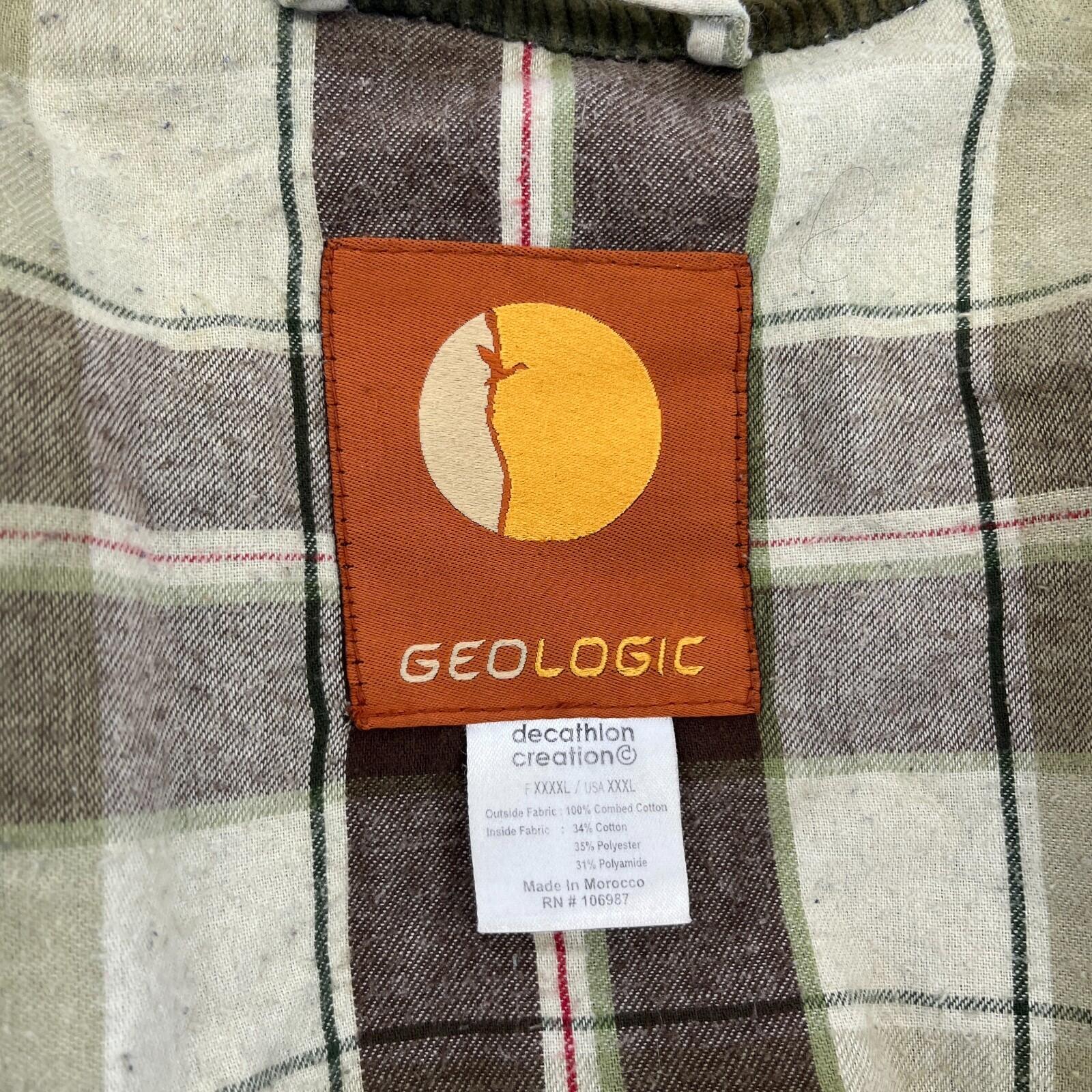 Decathlon Geologic Green Wax Jacket Size 3XL w/ Poachers Pocket Hunting Shooting