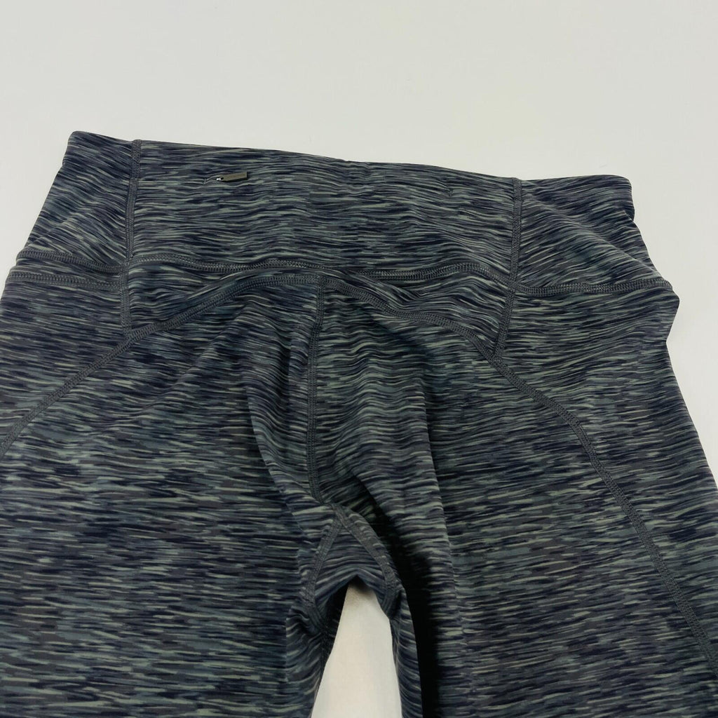 Sweaty Betty Power 7/8 Length Leggings UK L Grey/Green Micro Camo Print Gym Run