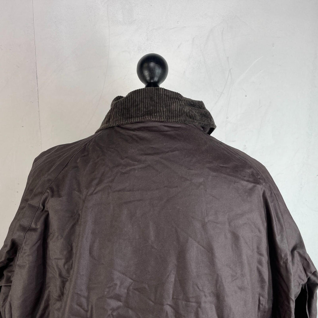 McPercy Harbour Mens Premium Wax Hunting/Farming Jacket in Brown size Large