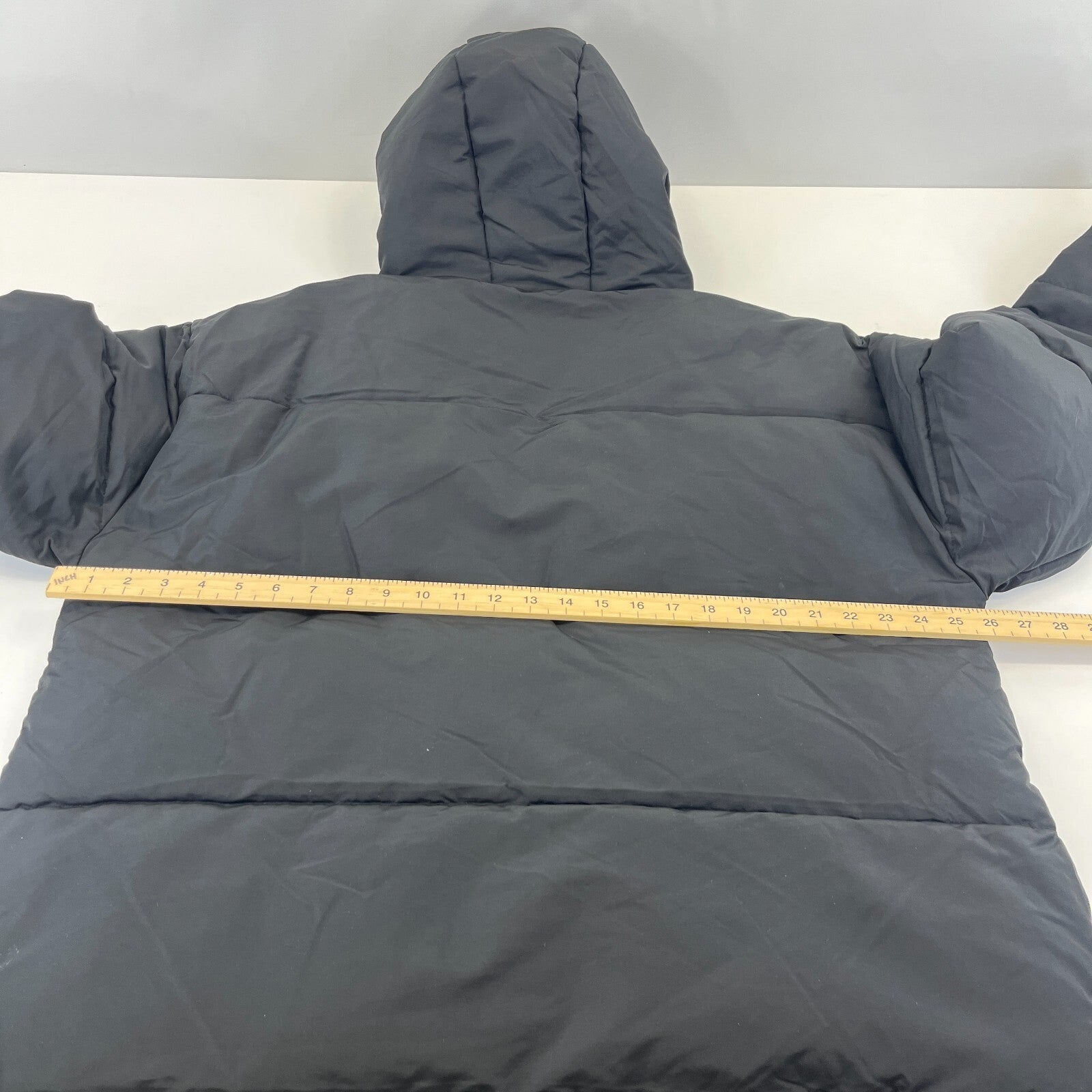 Ellesse Womens Hooded Quilted Padded Puffer Jacket in Black UK 16 - Near Mint