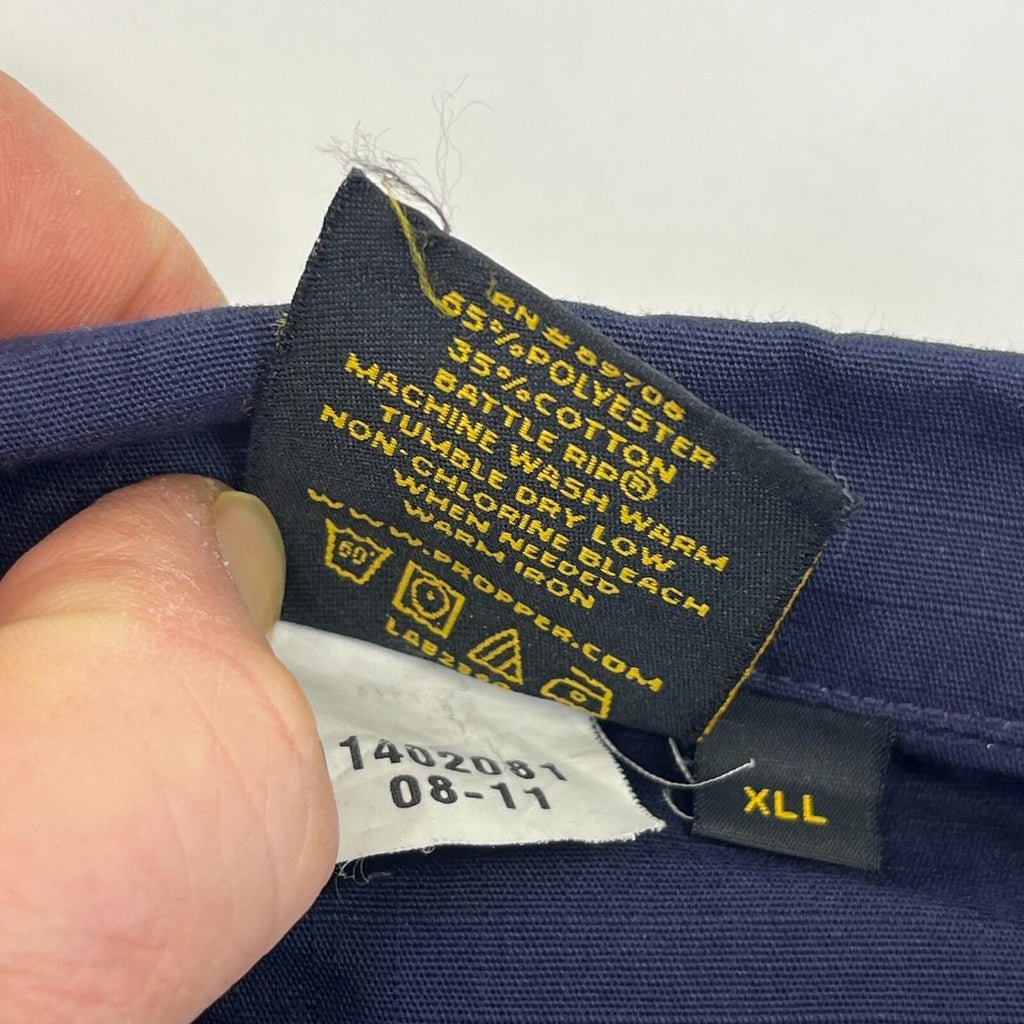 US Navy Chore Shacket Jacket Shirt Blue Ripstop size 2XL