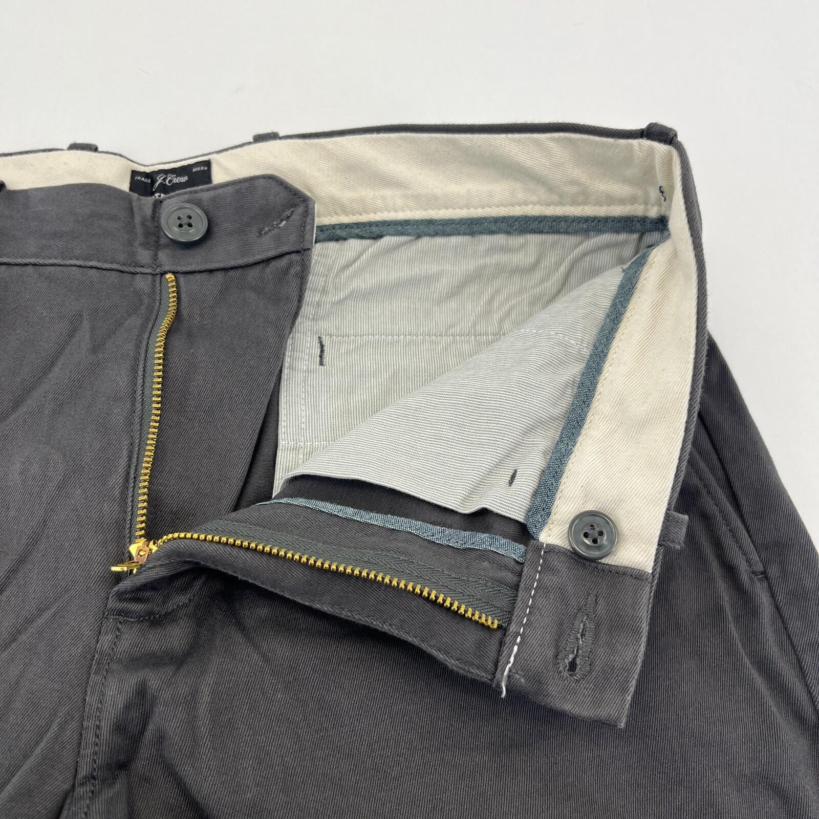 J Crew 770 Straight Fit Stretch Chino Trousers in Grey W29" L32" New with Tags