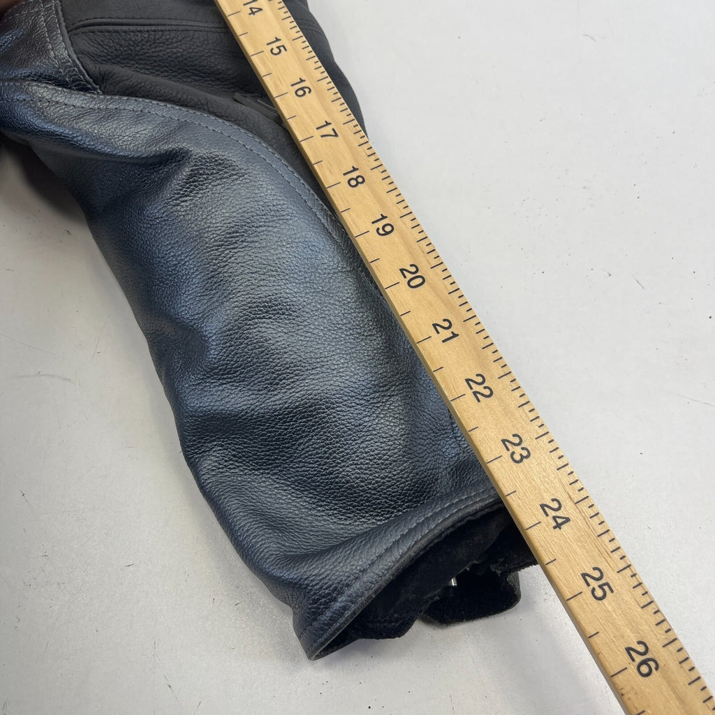Duchinni 1 Piece Leather Suit with Hump Men's UK 40 EU 50 Black & Gunmetal Grey