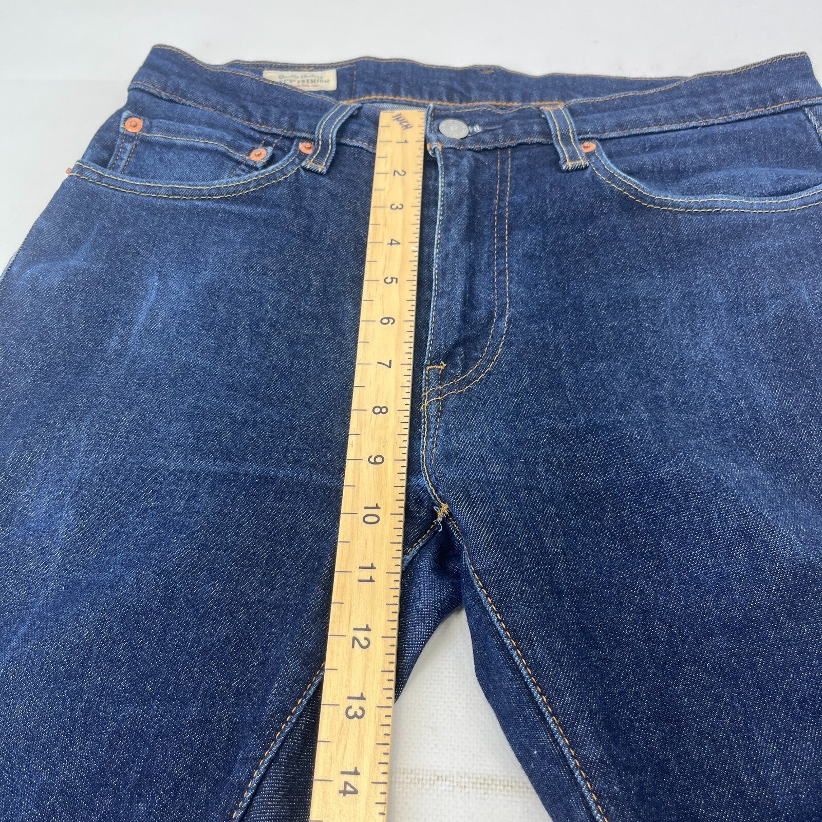Levi's Skinny Taper Premium Big E Women's Jeans W32" L32" Mid Blue Denim