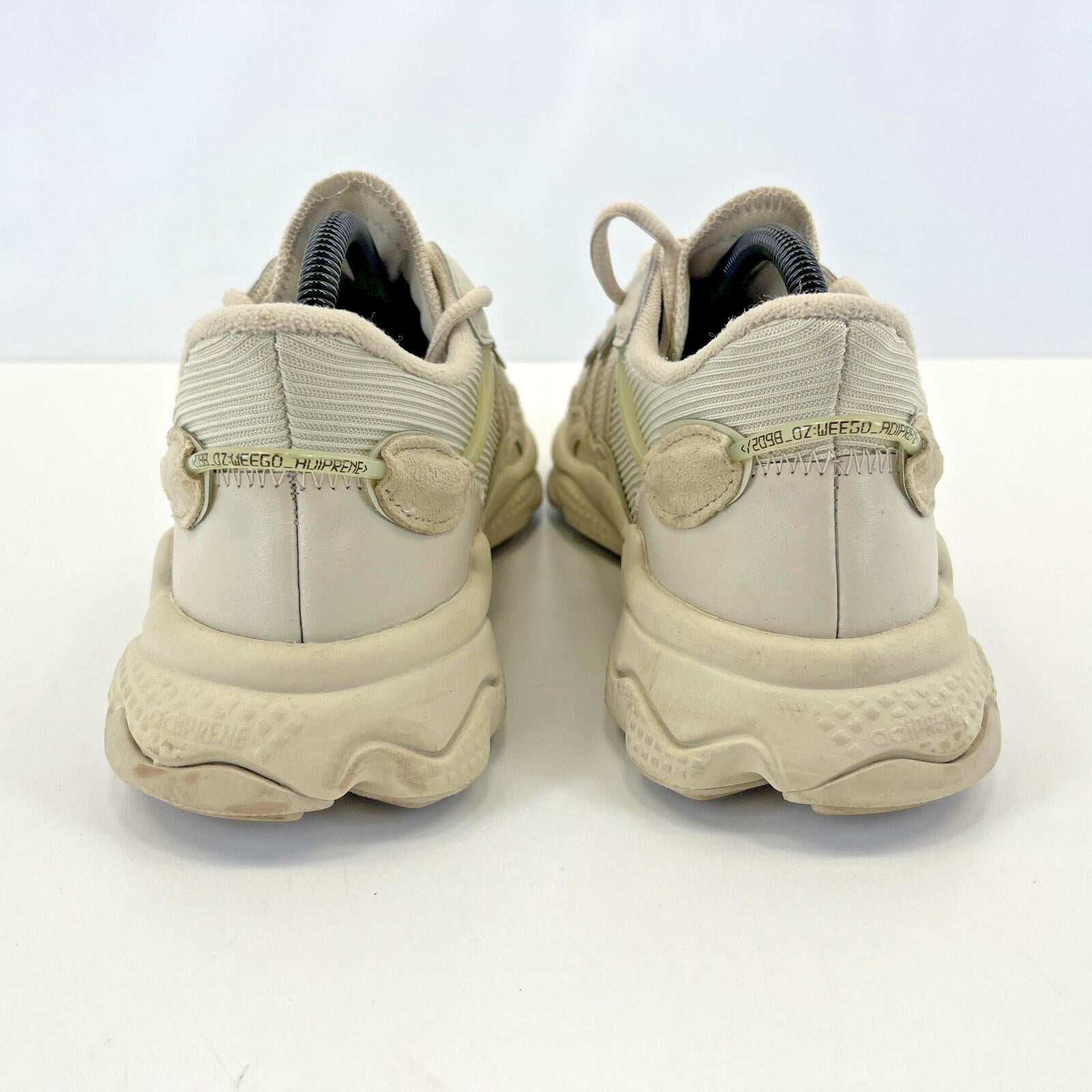 Adidas Ozweego Triple Beige Trainers size UK 7   EU 40 2/3 Leather & Mesh Chunky