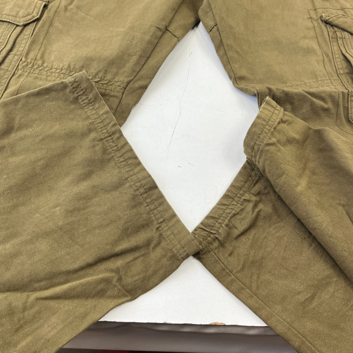 Kam Jeans Men's Cargo Pants Trousers Khaki Brown W48" L32"