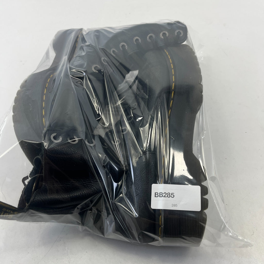 Dr. Martens Jadon III Boots Soft Black Leather Chunky Quad Platform UK 9 EU 43