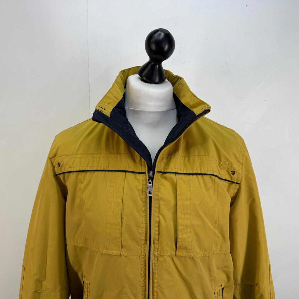 Saxon Hiking Jacket Showerproof Countrywear Premium Mens Mustard Yellow size S