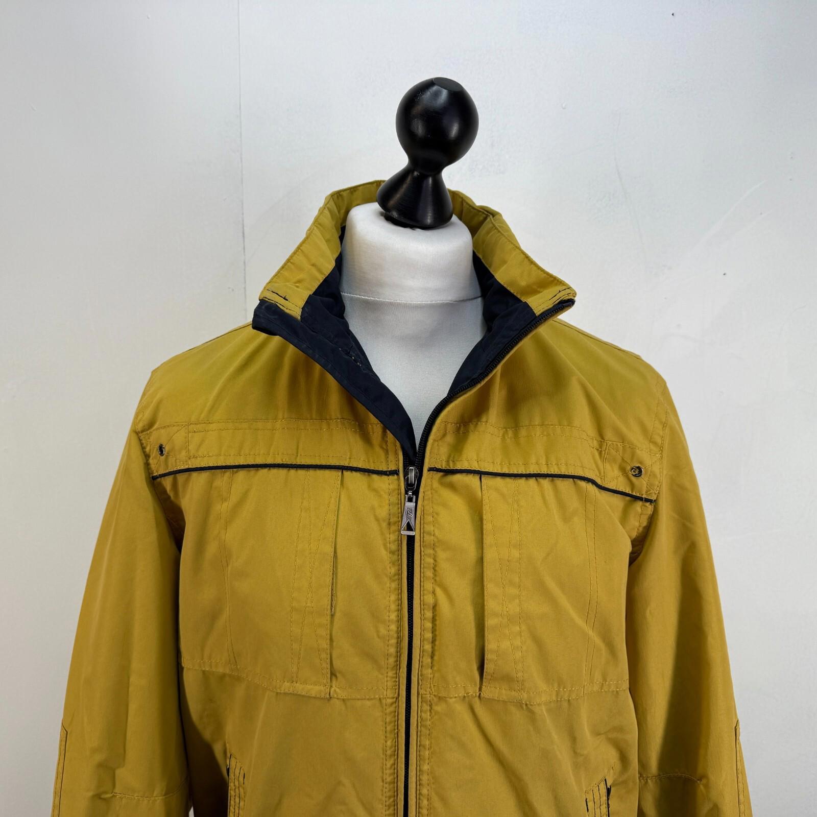Saxon Hiking Jacket Showerproof Countrywear Premium Mens Mustard Yellow size S